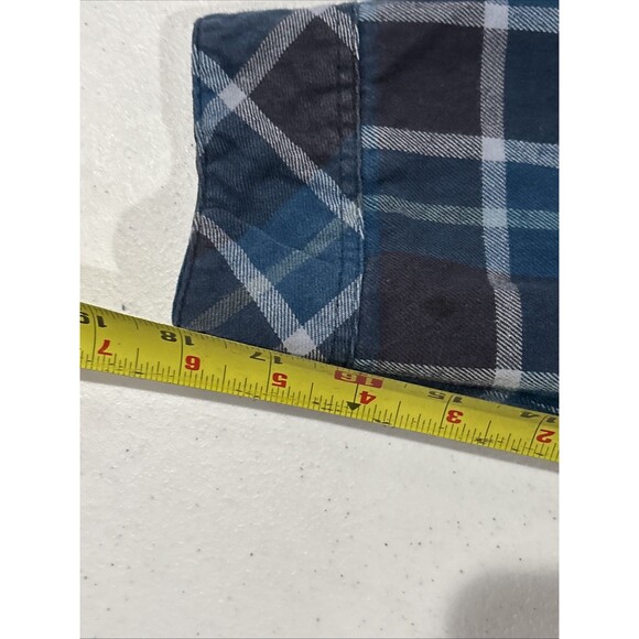 Voyager Shirt Mens Large Flannel Plaid Chore Barn Waffle Knit Thermal Shacket - Picture 15 of 16